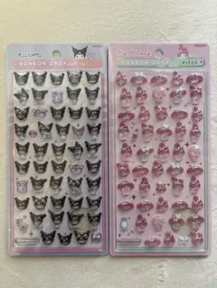 【正規品】ボンボンドロップシール　マイメロ　クロミ　サンリオmini　２枚セット