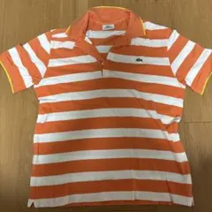LACOSTE オレンジストライプ ポロシャツ サイズ3