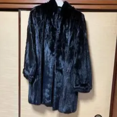 【高級】サガミンク 毛皮 ミンク ファーコート リアルファー　大きいサイズ