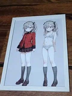 額装入りA4サイズ資料 ポスター：島田愛里寿 アリス ③ ガールズ