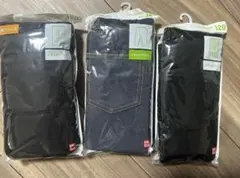 ユニクロ　120cm レギンス　10分丈　黒　ブラック　ネイビー 3点セット
