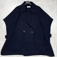 近年♡ジャーナルスタンダード ウールナイロンリバーベスト コート 紺 フリー