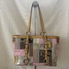 希少Coach Bleecker Patchwork Tote Bag y2k - メルカリ