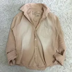 美品 24SS フランク&アイリーン スキッパーシャツ ダメージ加工 XS