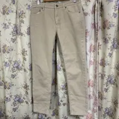 Comfort basic カジュアルパンツ 裏起毛 ベージュ Sのサムネイル