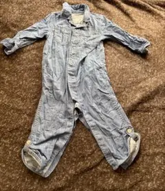 デニムロンパース