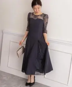 プレフェリール フォーマル シアーレース　セレモニーワンピース　パーティードレス