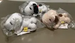 スヌーピー SNOOPY 寝そべりマスコット ボールチェーン付き 3種セット