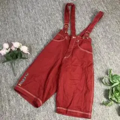 CLASS kids オーバーオール　レッド　ロゴ