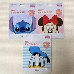 ディズニー ホットアイマスク 3種セット スティッチ ミニー ドナルド