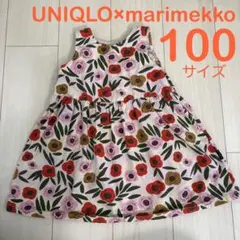 UNIQLO×marimekko 花柄ワンピース 100サイズのサムネイル