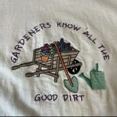 80s 90s vintage USA製 古着 tシャツ 短丈 黄色