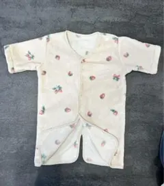 プッパプーポ　 いちご柄吸湿発熱スリーパー