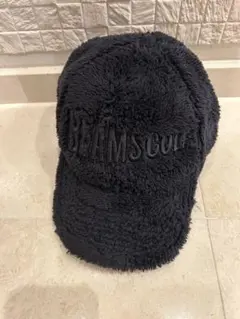 BEAMS GOLF フリースキャップ 黒