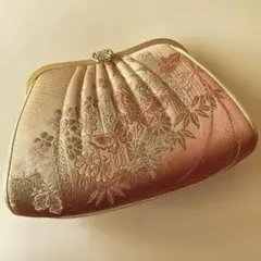 ハンドバッグ　クラッチバッグ　和装小物　ピンク
