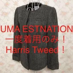 ★UMA ESTNATION/ユマエストネーション★長袖ノーカラーコート38.M