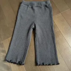 アプレレクール パンツ ボトムス リブ編み フリル裾 90