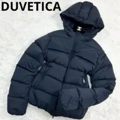 良品　デュベティカ　ダウンジャケット　フード付き　撥水素材　ブラック　42