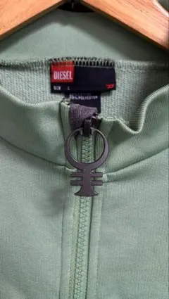 DIESEL ジップアップ スウェット ライトグリーン Lのサムネイル