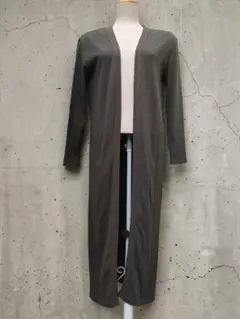 【allureville】カーキ 2サイズ ワイドリブ ロングカーディガンのサムネイル