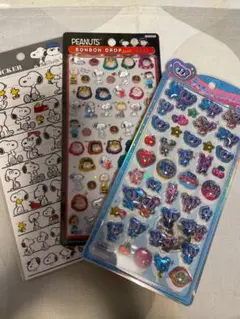 エンジェルブルー うるちゅるポップシール　 スヌーピー　ボンボンドロップシール