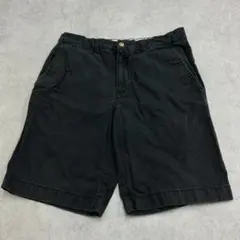 トミーヒルフィガー　ハーフパンツ　ショートパンツ　古着　ブラック　W32