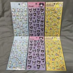 ダイソー　ぷくっとシール　サンリオ　6枚セット