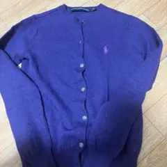 Polo Ralph Lauren ピマコットン カーディガン パープル XS
