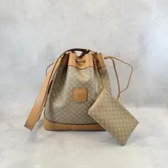 Celine セリーヌ　ショルダーバッグ　巾着バッグ　ヴィンテージバッグ