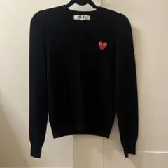 PLAY COMME des GARÇONS ブラック Vネック セーター Mのサムネイル