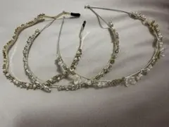 ビーズヘアバンド3個セット