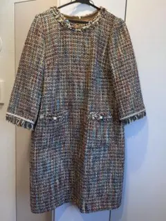 ローズティアラ　ワンピース　ツイード柄