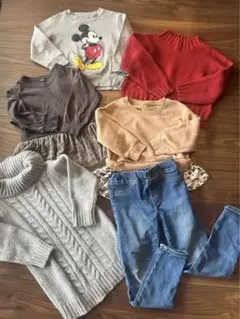 女の子洋服まとめ売り6セット95〜110㎝