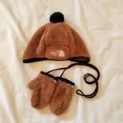 THE NORTH FACE フリース帽子とミトンセット　ボーイズフリーサイズ
