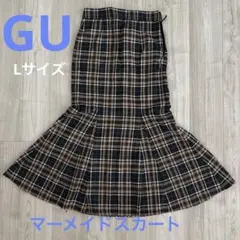 GU チェックマーメイドスカートのサムネイル