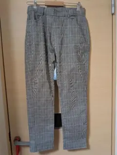 チェック柄　ストレッチパンツ　LLサイズ　美品