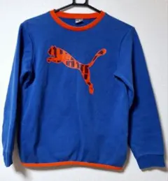 PUMA トレーナー 青/オレンジ　150サイズ