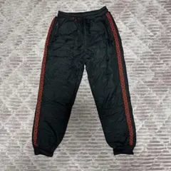 ダウンパンツ ブラック 赤ストライプ(暴風 防寒 防水)