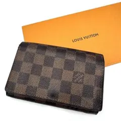 LOUIS VUITTON ダミエエベヌ ポルトフォイユトレゾール 折り財布