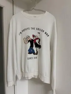 POPEYE THE SAILOR MAN スウェット ホワイト