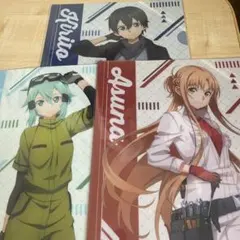 SAO ソードアート・オンライン シノン キリト A3クリアポスター - メルカリ