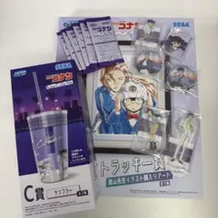 名探偵コナン SEGAラッキーくじ タンブラー 缶バッジセット アクリル
