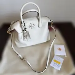 【お盆期間のみセール】Tory Burch 白レザーショルダーバッグのサムネイル