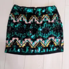 H&M スパンコールタイトスカート EUR 36