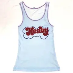 HYSTERIC GLAMOURタンクトップ Heavyロゴメッシュヴィンテージ