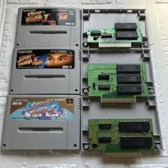 【中古清掃済み】スーパーファミコン ストリートファイター2シリーズまとめ売り
