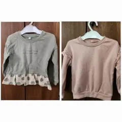 女の子　トレーナーセット　100