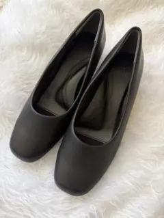 黒いフラットパンプス 23.5 cm