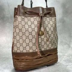 良品✨️】GUCCI 巾着 ショルダーバッグ GGスプリーム レザー PVC 