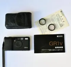 RICOH GR1v ブラック DATE YA2フィルター、本革ケース付(新品) RICOH GR1v ブラック DATE YA2フィルター、本革ケース付(新品